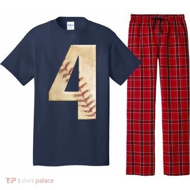 Baseball Birthday 4th birthday Pajama Set