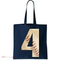 Baseball Birthday 4th birthday Tote Bag thumb 0