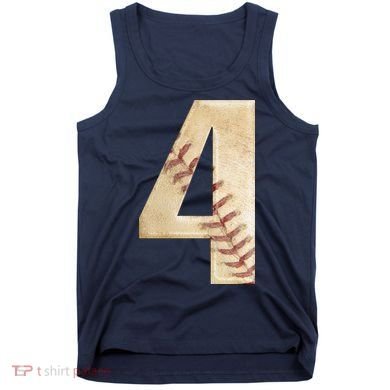 Baseball Birthday 4th birthday Tank Top