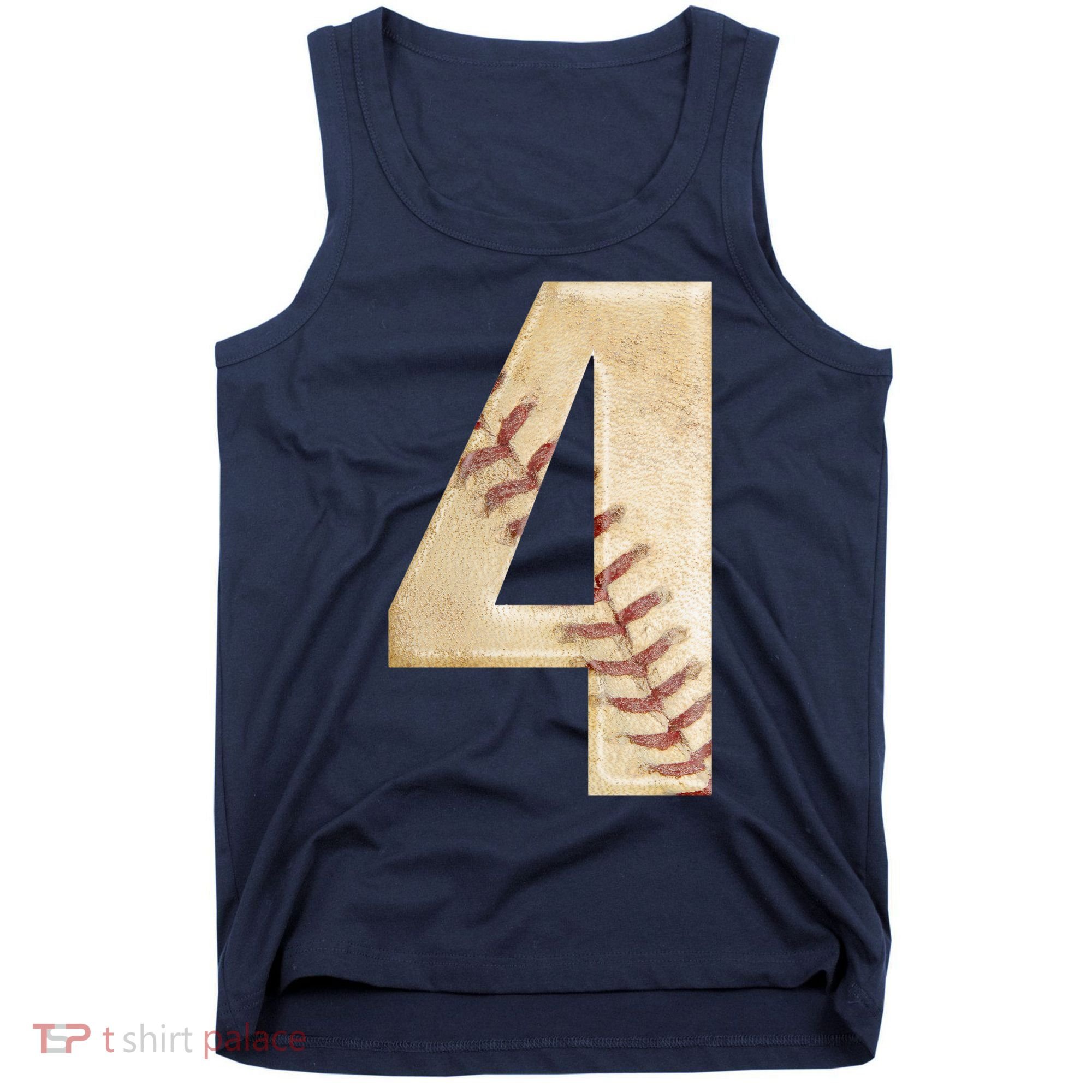 Baseball Birthday 4th birthday Tank Top