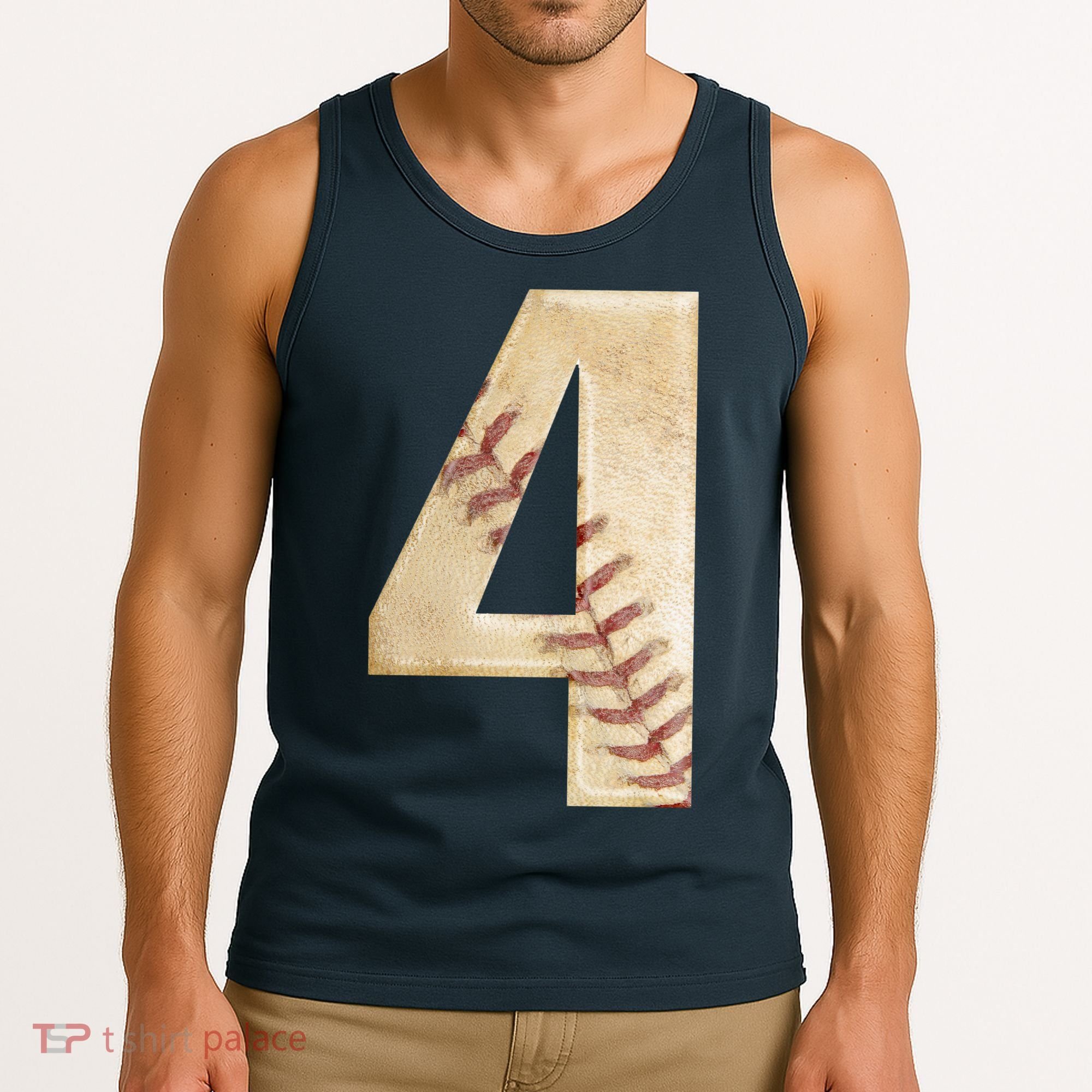 Baseball Birthday 4th birthday Tank Top