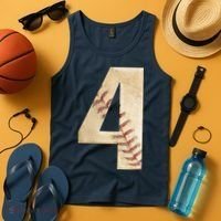 Baseball Birthday 4th birthday Tank Top thumb 4