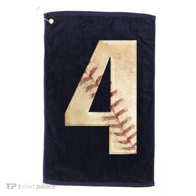 Baseball Birthday 4th birthday Golf Towel