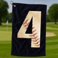 Baseball Birthday 4th birthday Golf Towel thumb 1