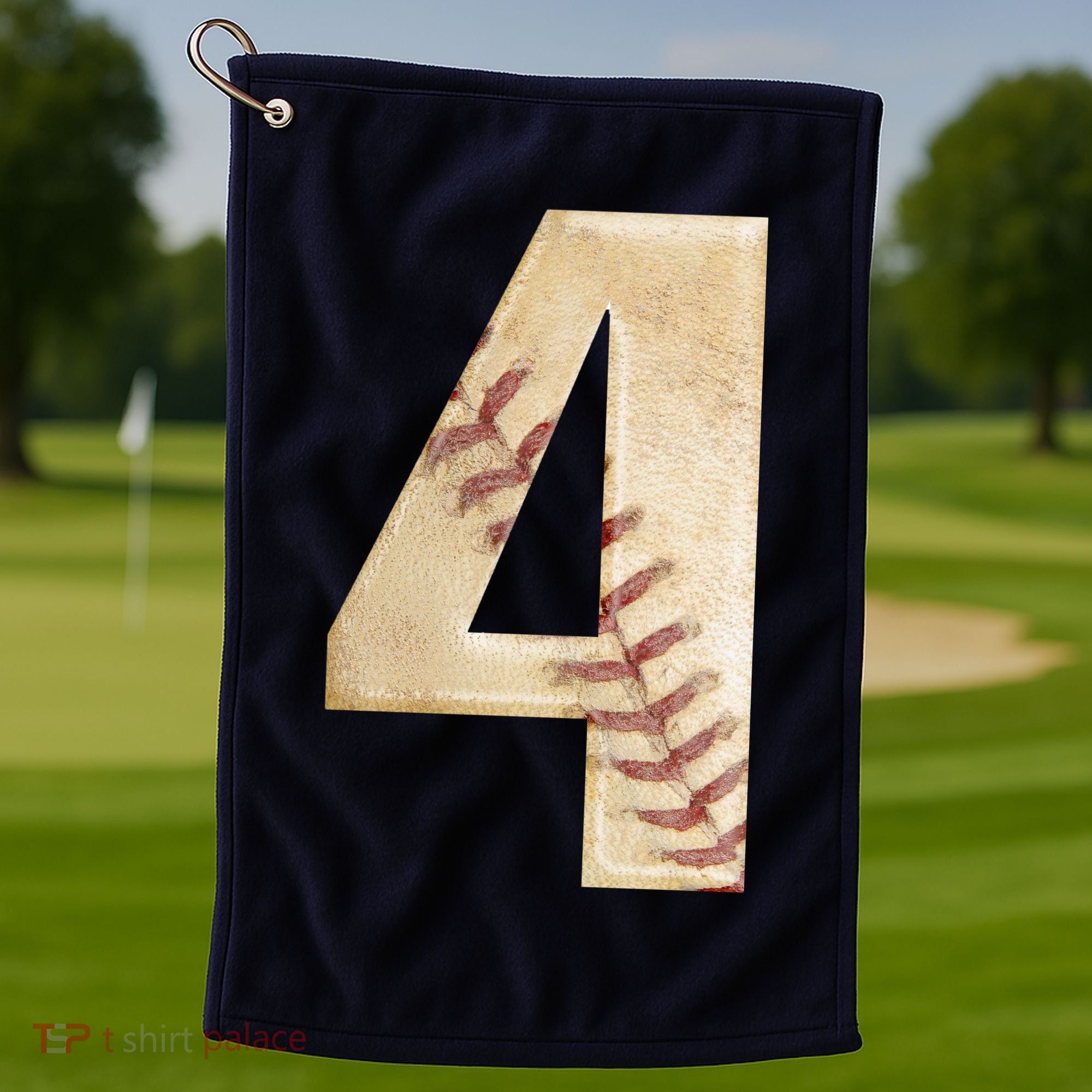 Baseball Birthday 4th birthday Golf Towel