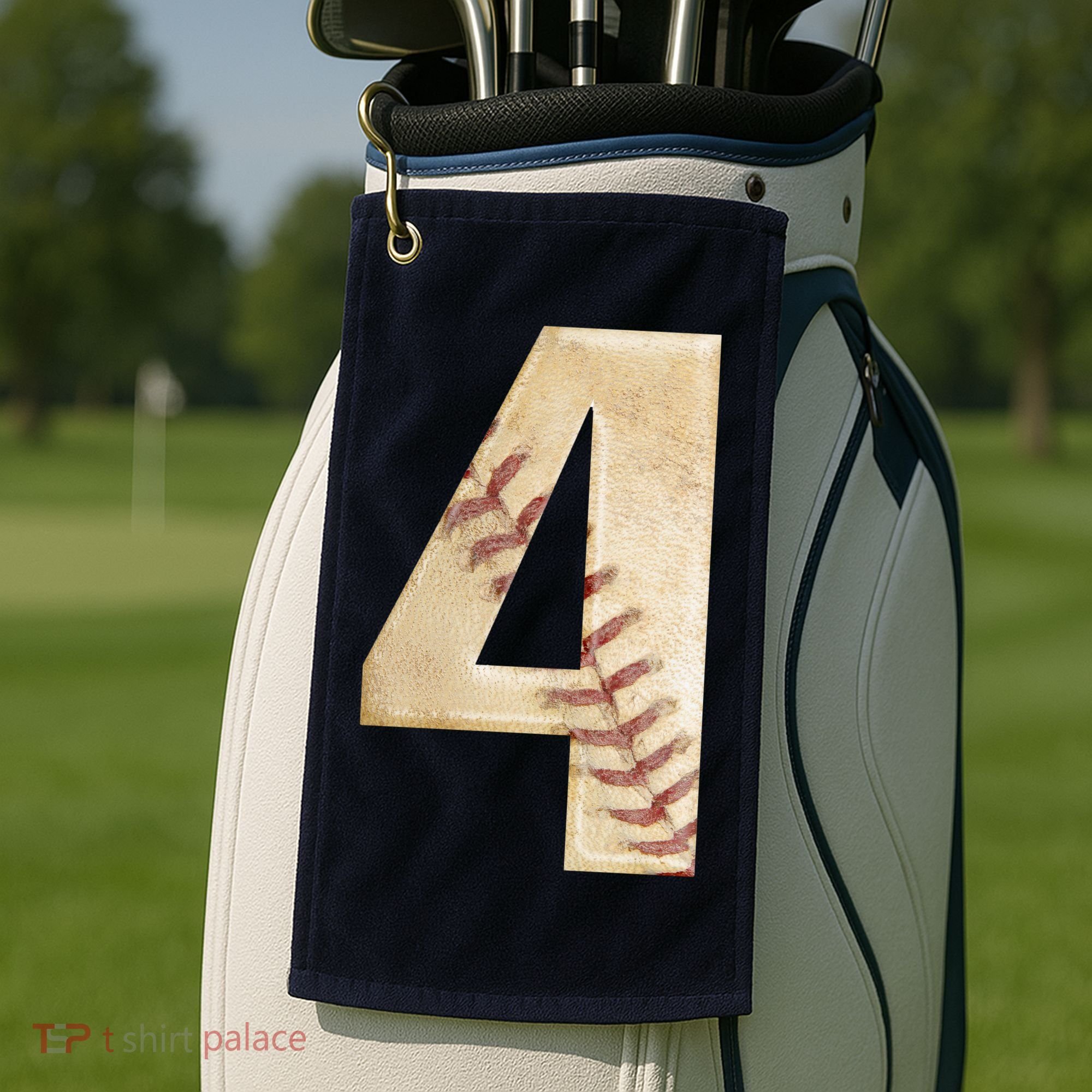 Baseball Birthday 4th birthday Golf Towel