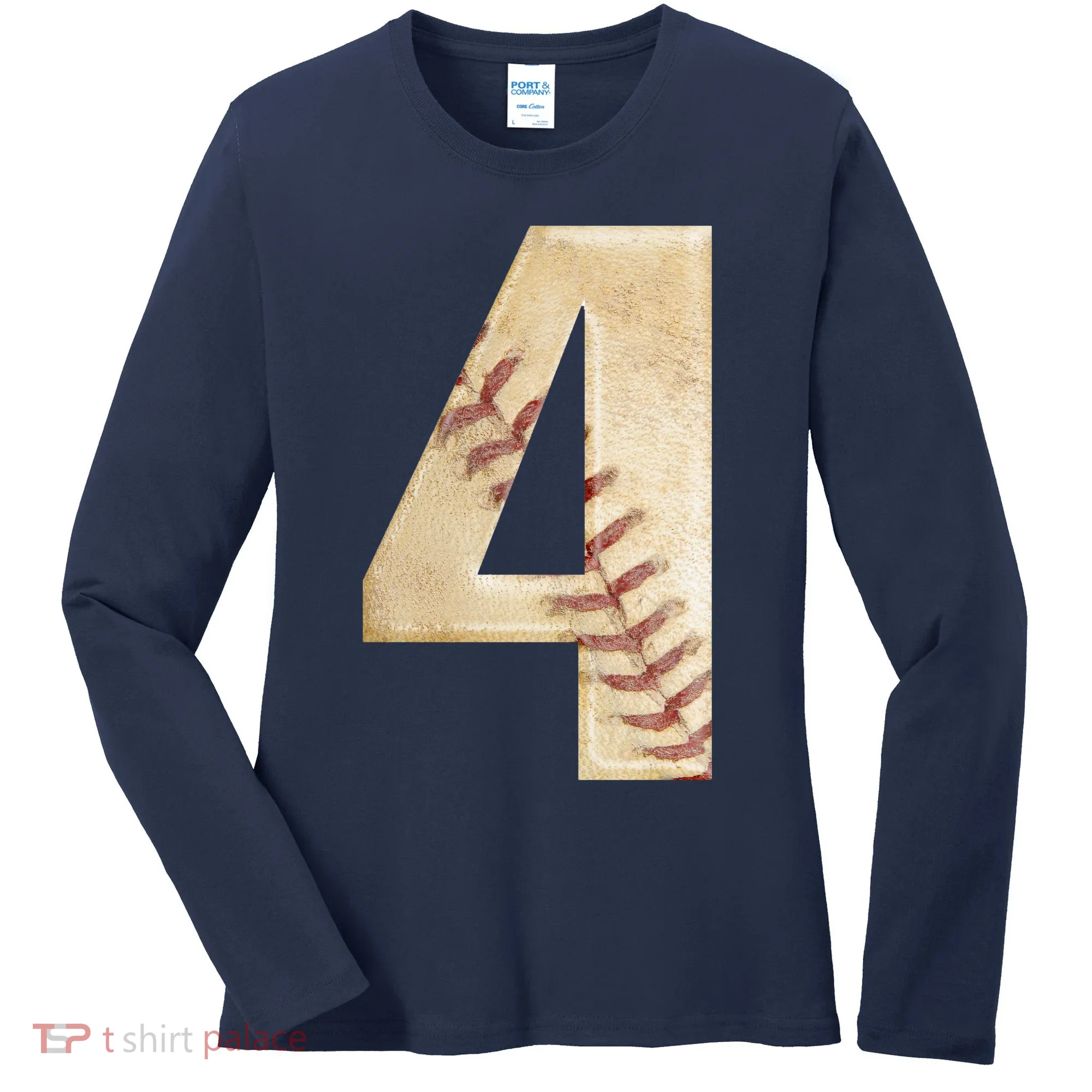 Baseball Birthday 4th birthday Women's Long Sleeve Shirt