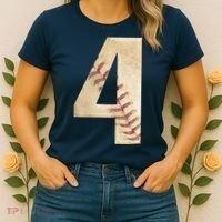 Baseball Birthday 4th birthday Women's T-Shirt thumb 2