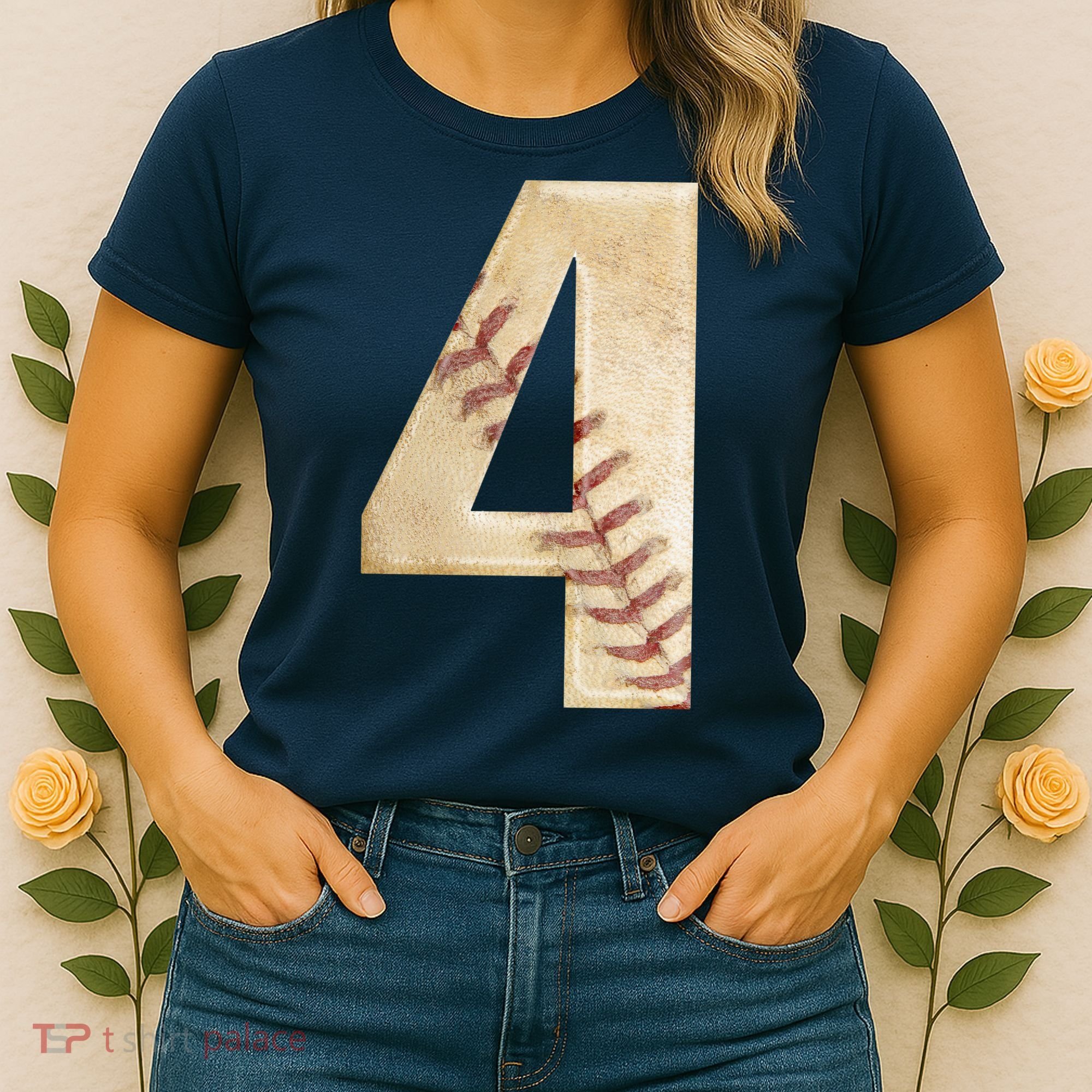 Baseball Birthday 4th birthday Women's T-Shirt
