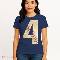 Baseball Birthday 4th birthday Women's T-Shirt thumb 4