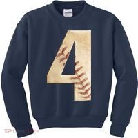 Baseball Birthday 4th birthday Kids Sweatshirt thumb 0