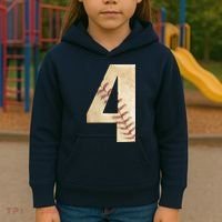 Baseball Birthday 4th birthday Kids Hoodie thumb 3