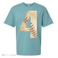 Baseball Birthday 4th birthday Sueded Cloud Jersey T-Shirt thumb 0