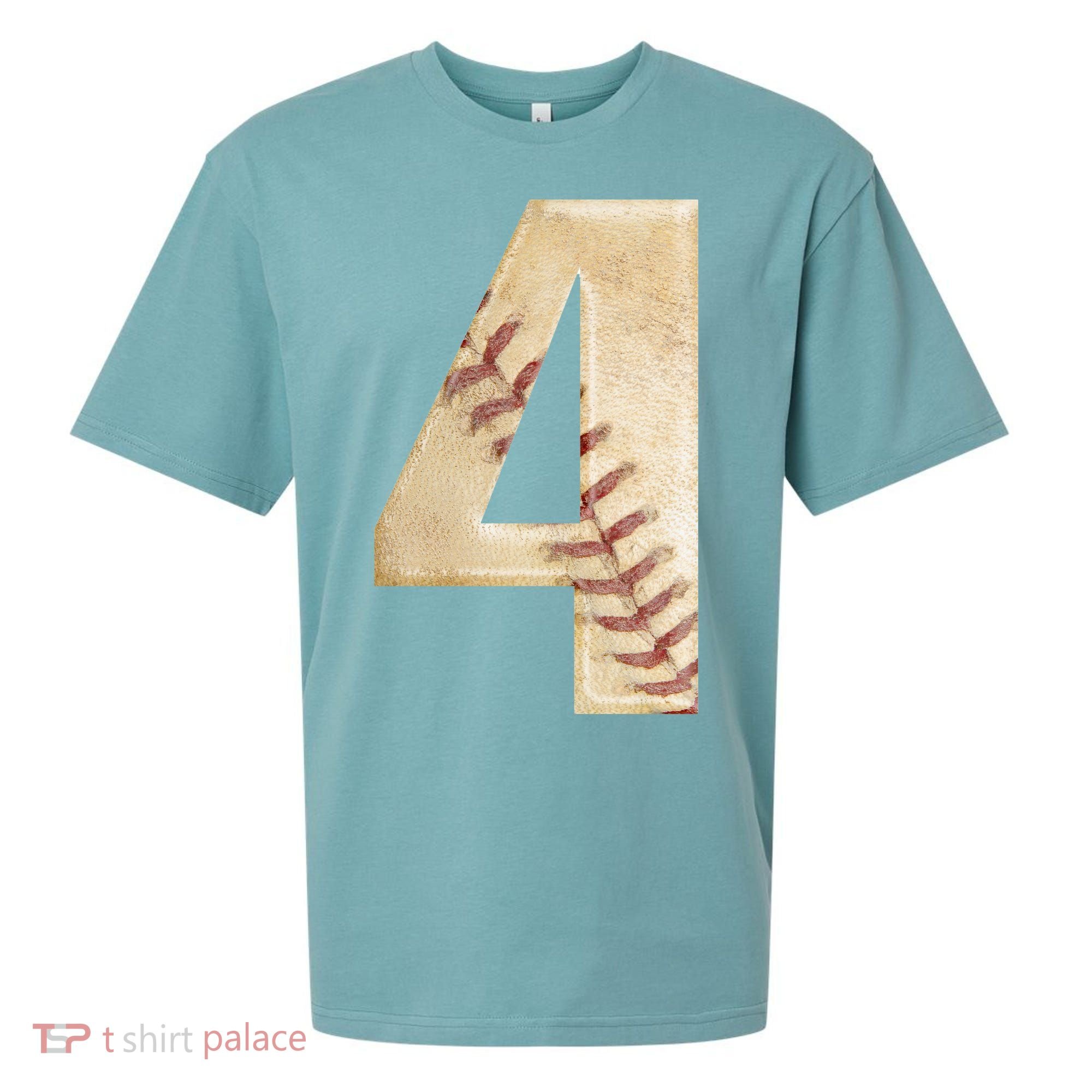 Baseball Birthday 4th birthday Sueded Cloud Jersey T-Shirt