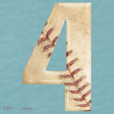 Baseball Birthday 4th birthday Sueded Cloud Jersey T-Shirt