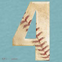 Baseball Birthday 4th birthday Sueded Cloud Jersey T-Shirt thumb 2