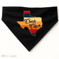 Baseball Crush City Houston Texas USA-Made Doggie Bandana thumb 0