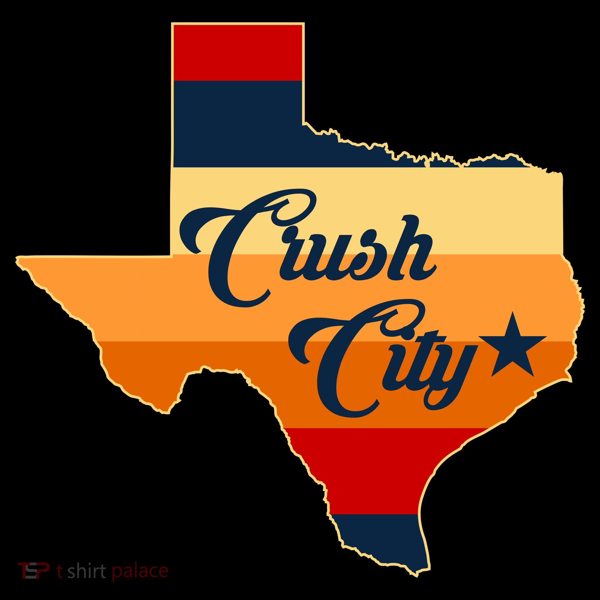 Baseball Crush City Houston Texas Women's Tank Top