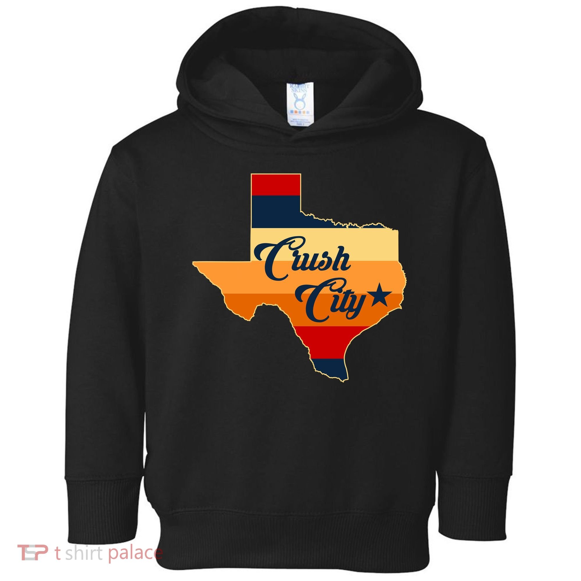 Baseball Crush City Houston Texas Toddler Hoodie