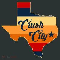 Baseball Crush City Houston Texas Button thumb 1