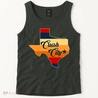 Baseball Crush City Houston Texas Tank Top thumb 2