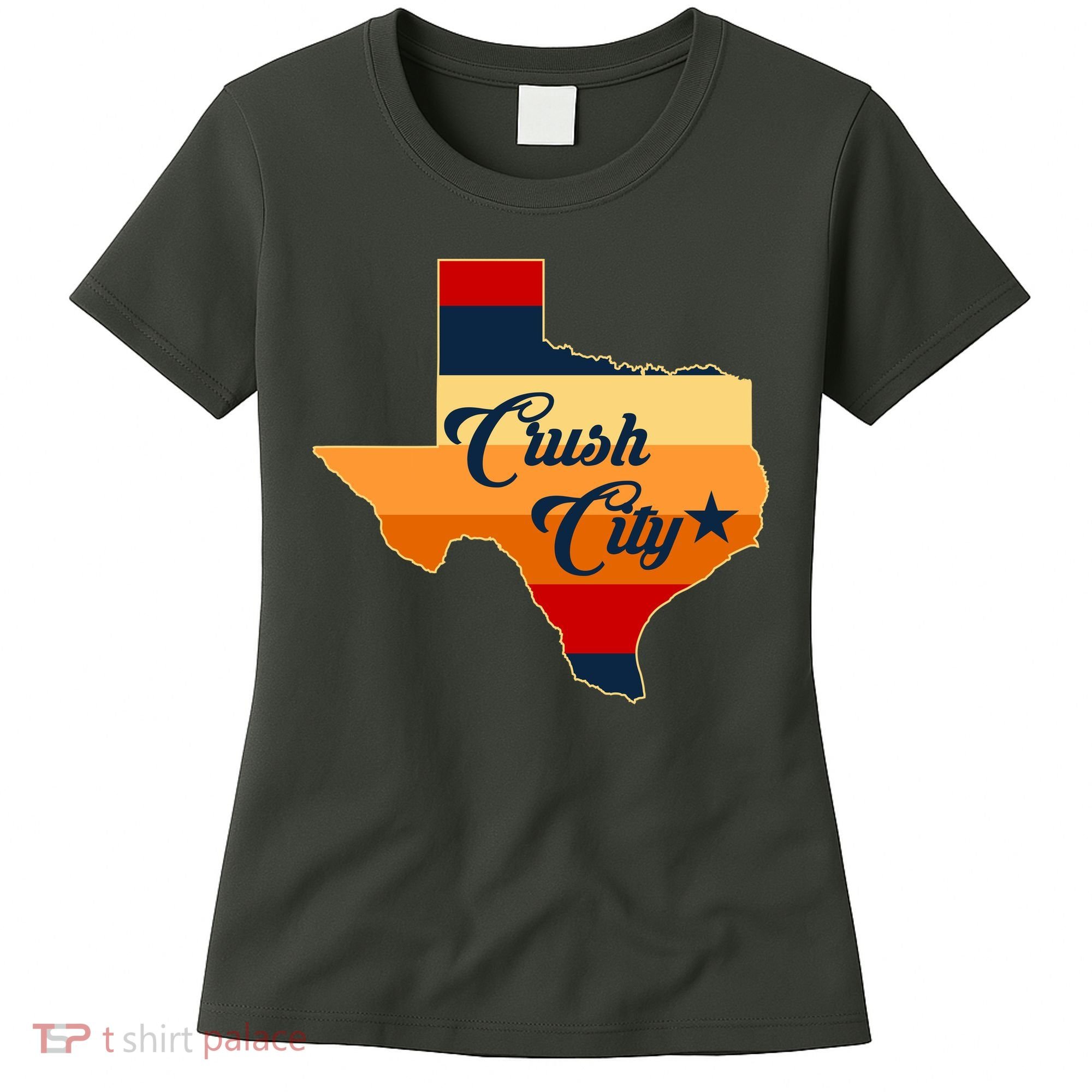 Baseball Crush City Houston Texas Women's T-Shirt