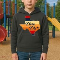 Baseball Crush City Houston Texas Kids Hoodie thumb 2