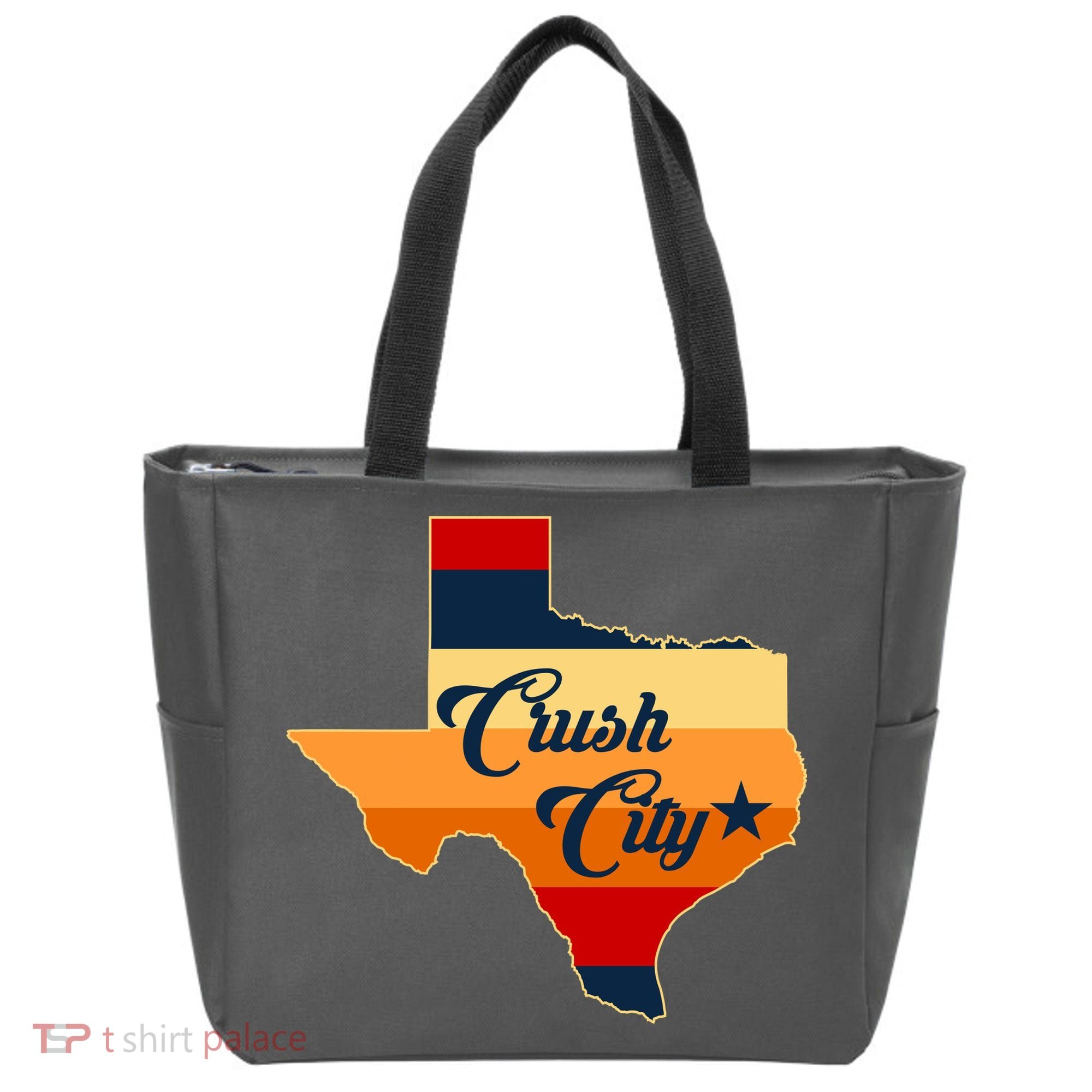 Baseball Crush City Houston Texas Tote Bag