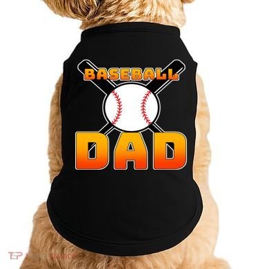 Baseball Dad Cute Father Doggie Tank