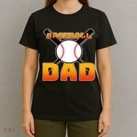 Baseball Dad Cute Father T-Shirt thumb 4