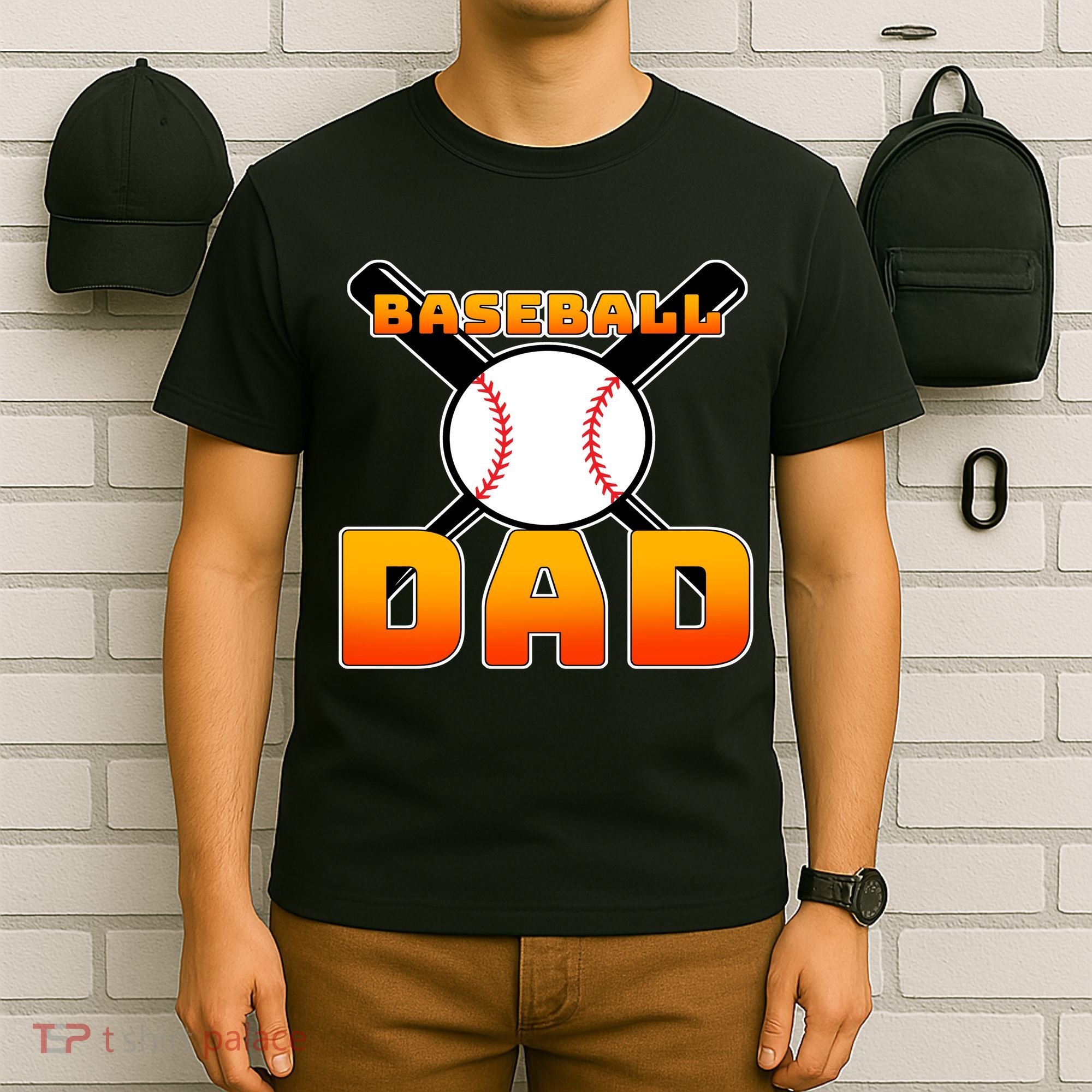 Baseball Dad Cute Father T-Shirt