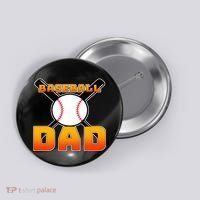 Baseball Dad Cute Father Button thumb 0