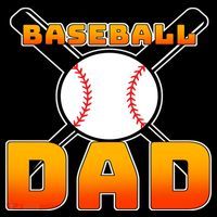 Baseball Dad Cute Father Button thumb 1