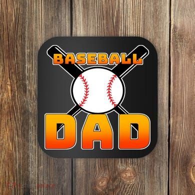 Baseball Dad Cute Father Coaster
