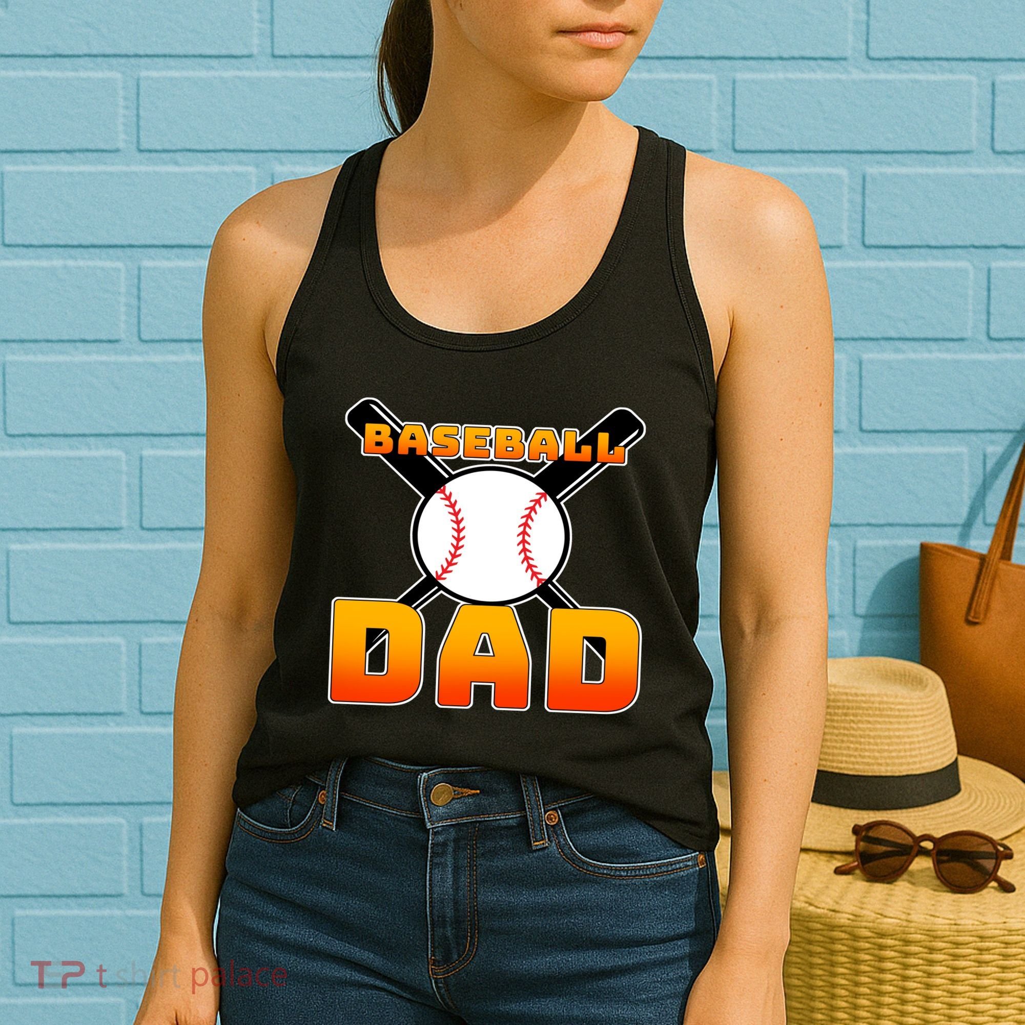 Baseball Dad Cute Father Women's Tank Top