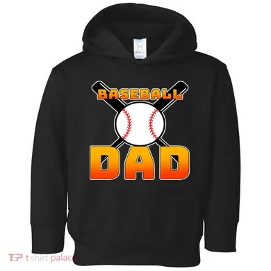 Baseball Dad Cute Father Toddler Hoodie
