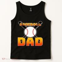 Baseball Dad Cute Father Tank Top thumb 2