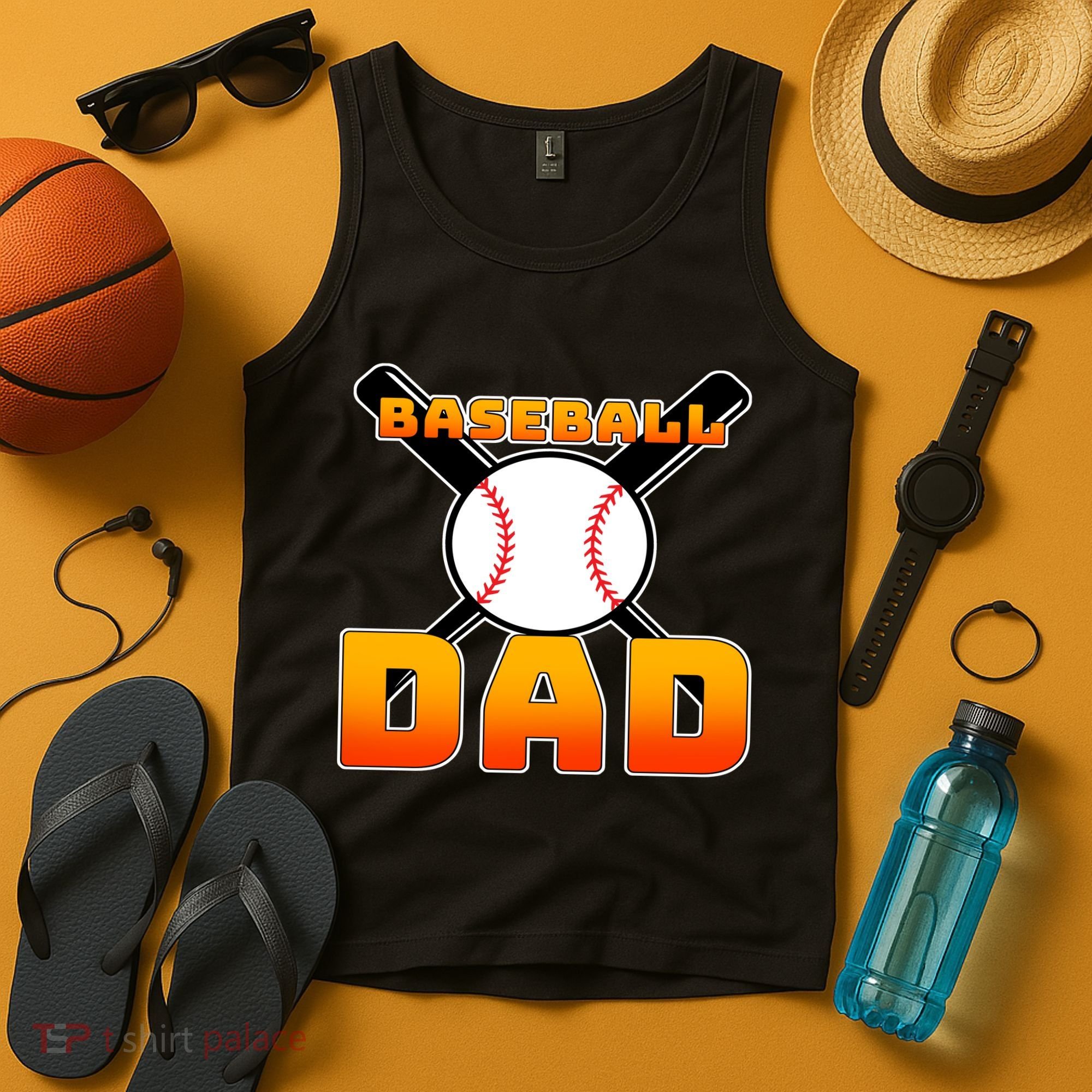 Baseball Dad Cute Father Tank Top