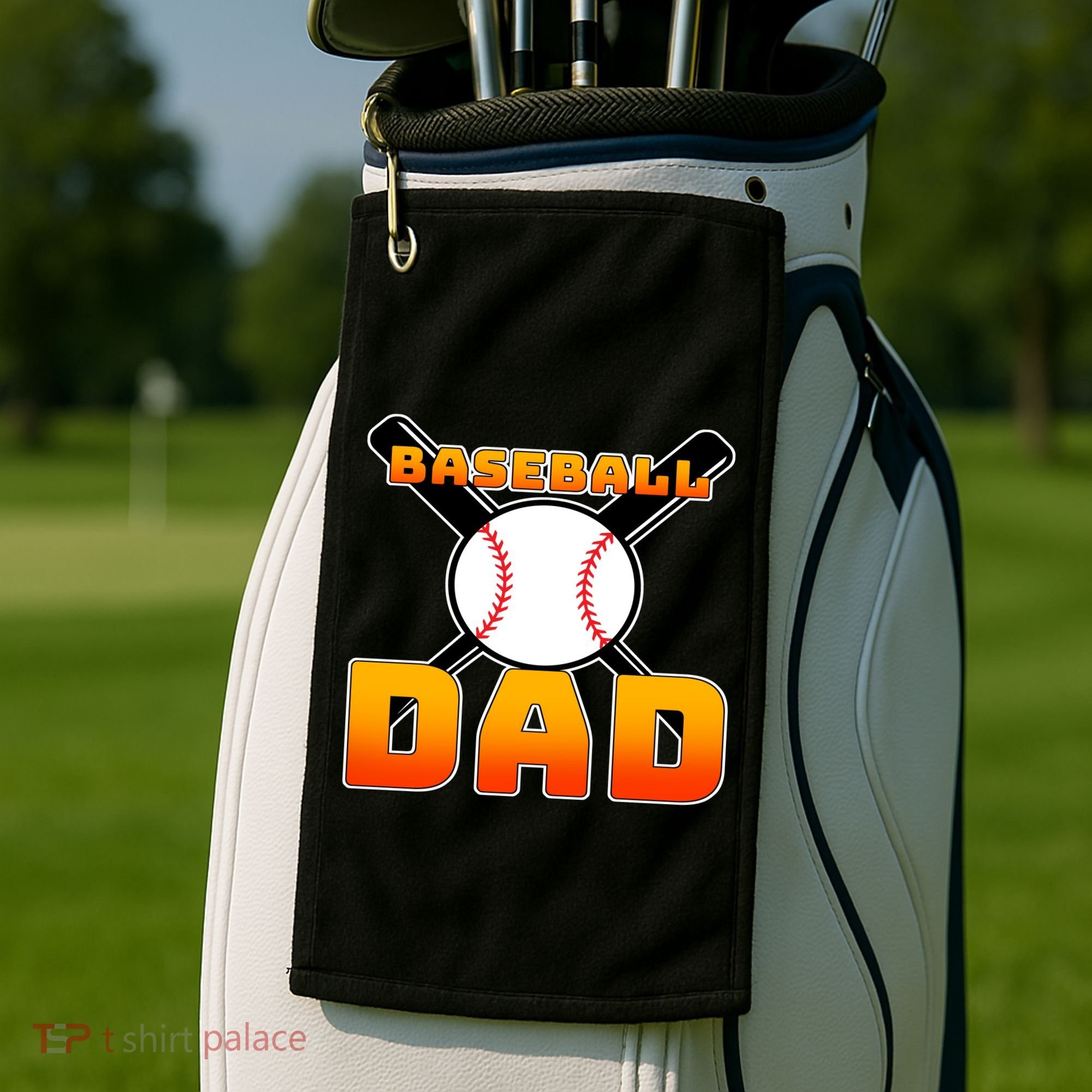 Baseball Dad Cute Father Golf Towel