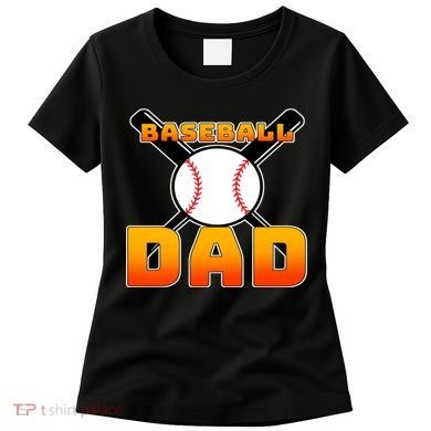 Baseball Dad Cute Father Women's T-Shirt