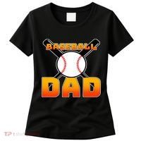 Baseball Dad Cute Father Women's T-Shirt thumb 0