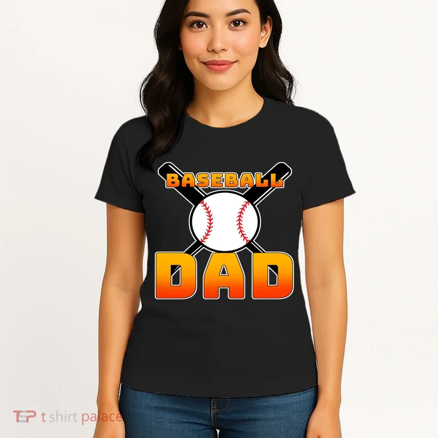Baseball Dad Cute Father Women's T-Shirt