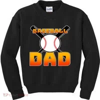 Baseball Dad Cute Father Kids Sweatshirt thumb 0