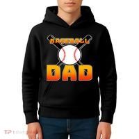 Baseball Dad Cute Father Kids Hoodie thumb 4