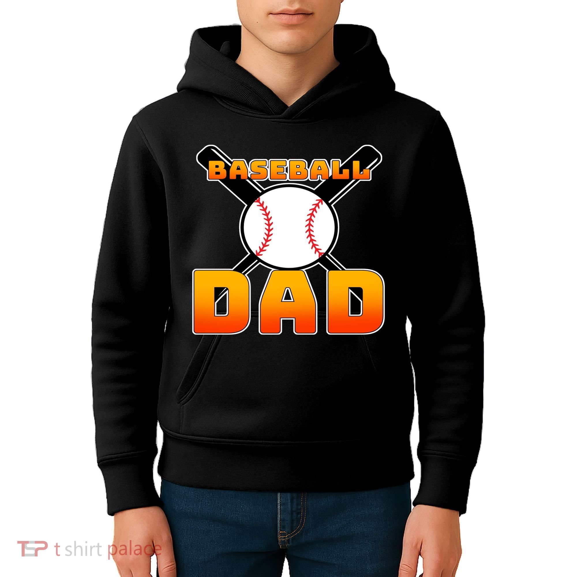 Baseball Dad Cute Father Kids Hoodie