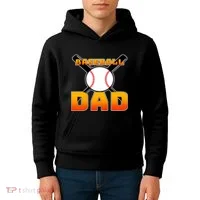 Baseball Dad Cute Father Kids Hoodie thumb 4