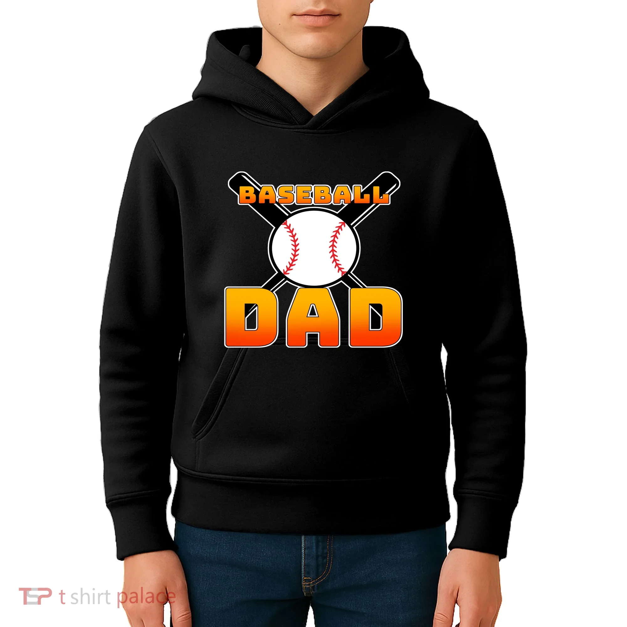 Baseball Dad Cute Father Kids Hoodie