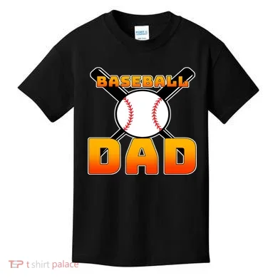Baseball Dad Cute Father Kids T-Shirt