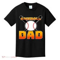 Baseball Dad Cute Father Kids T-Shirt thumb 0