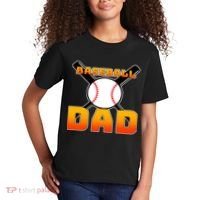 Baseball Dad Cute Father Kids T-Shirt thumb 2
